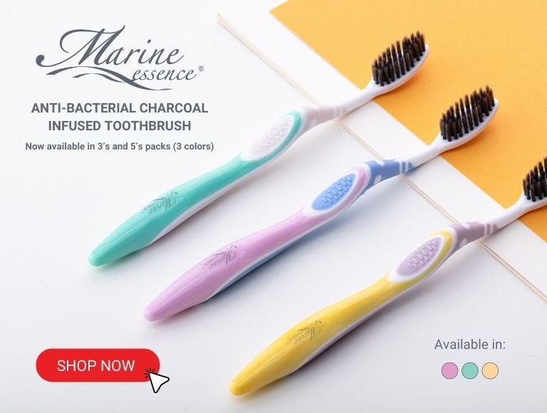Marine Essence Anti-Bacterial Charcoal Infused Toothbrush SHOM Sahajidah Hai-O